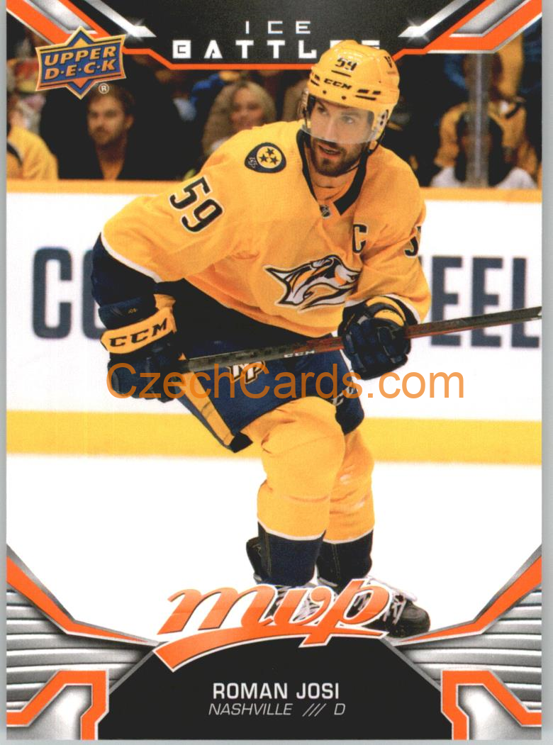 Roman Josi 2022/23 UD MVP Ice Battles #56