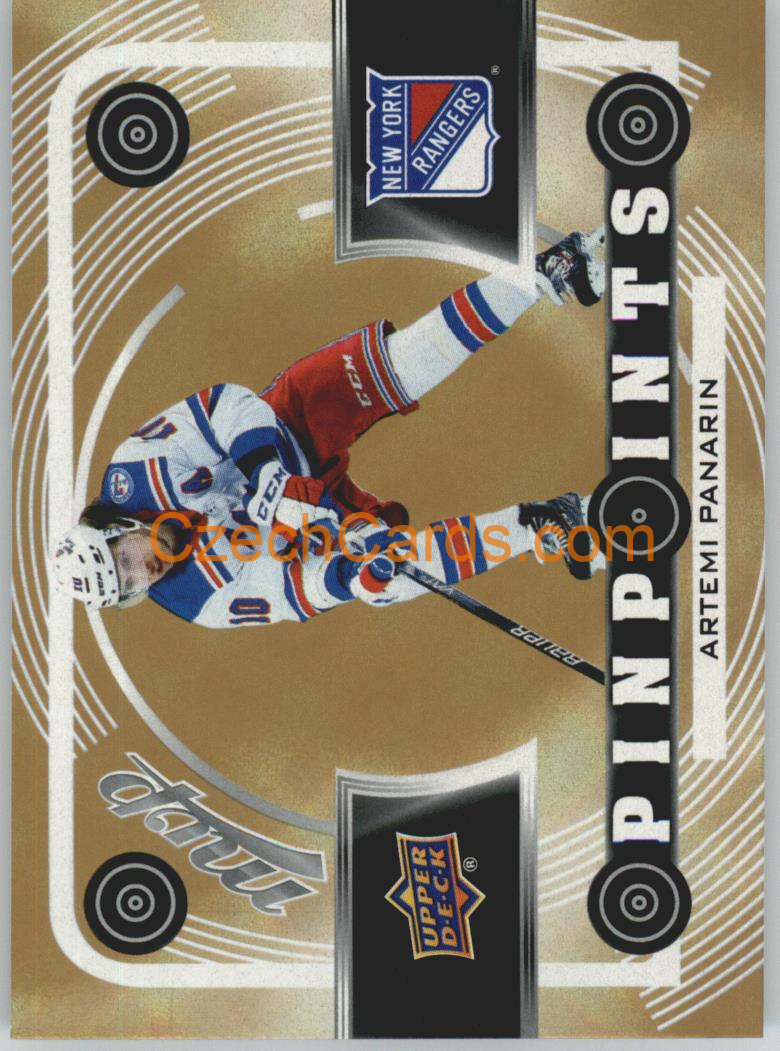 Artemi Panarin 2022/23 UD MVP Pinpoints Gold #PP-6 