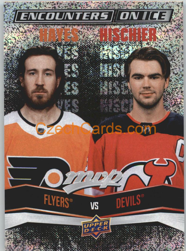 Hayes - Hischier 2022/23 UD MVP Encounters On Ice #EI-15