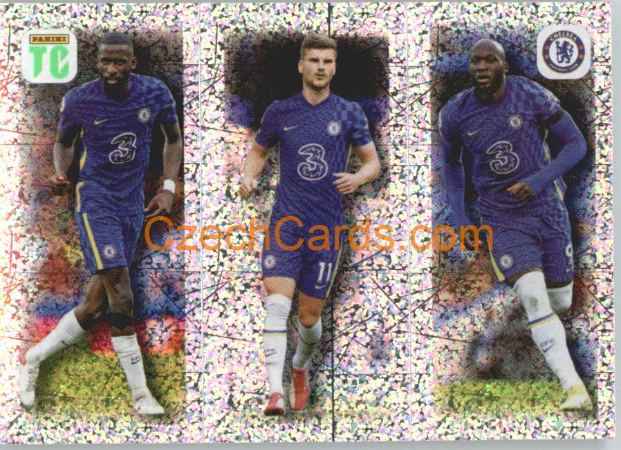 Rüdiger / Werner / Lukaku 2022 Panini Top Class Sticker #24