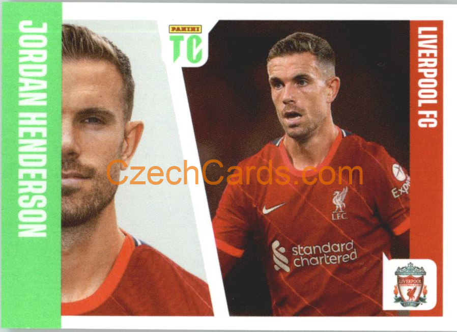 Jordan Henderson 2022 Panini Top Class Sticker #56