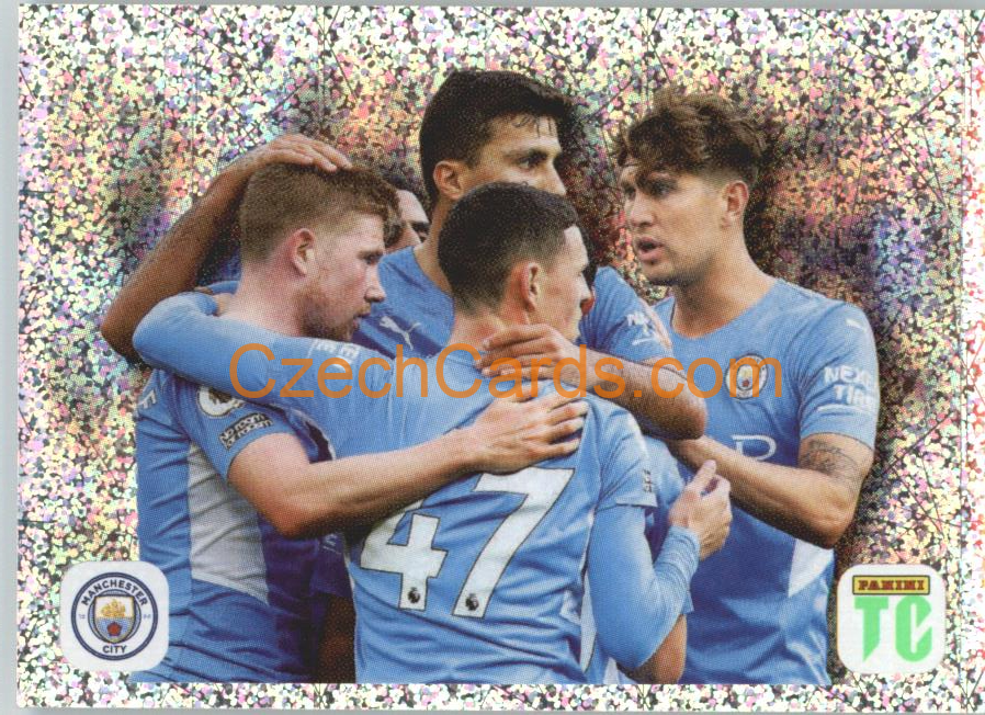 Manchester City Celebration  2022 Panini Top Class Sticker #65