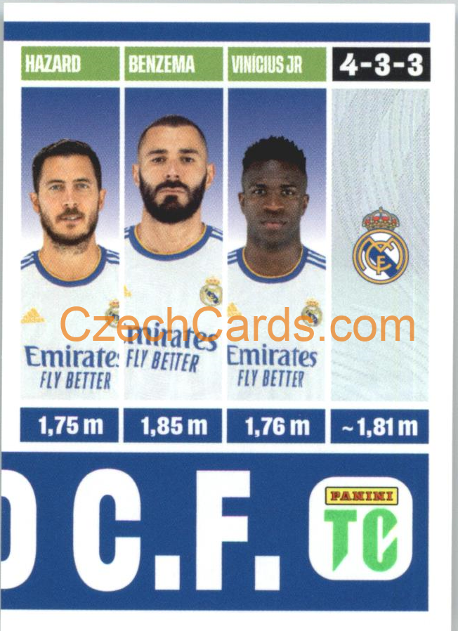 Real Madrid CF Team photo 2022 Panini Top Class Sticker #164