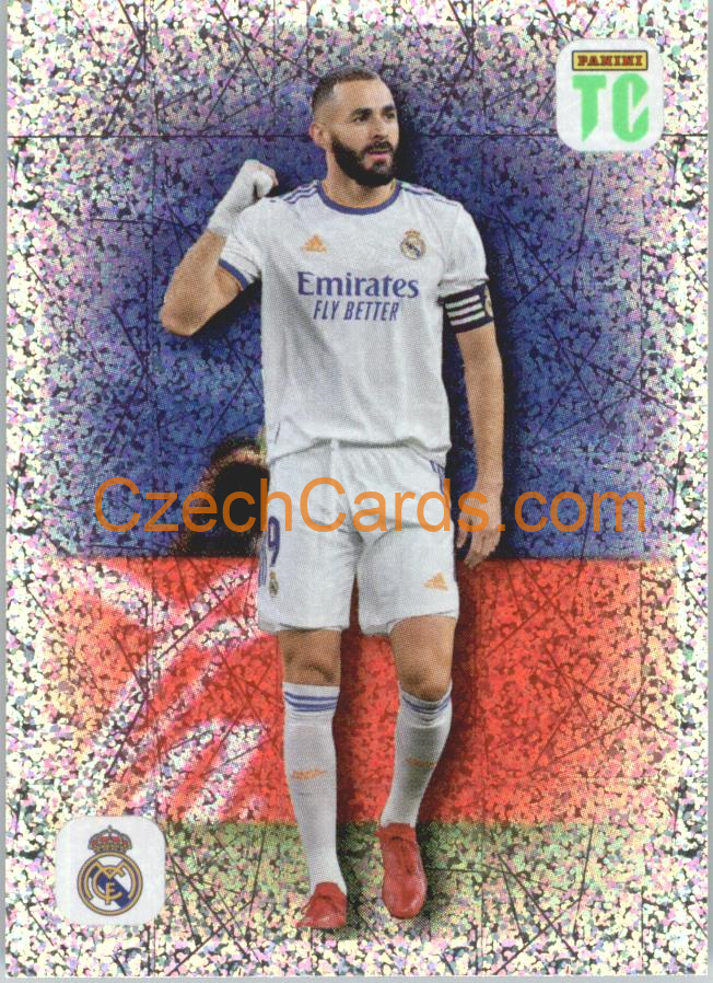 Karim Benzema - Top Stats 2022 Panini Top Class Sticker #165