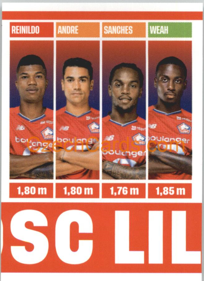 LOSC Lille Team photo 2022 Panini Top Class Sticker #187