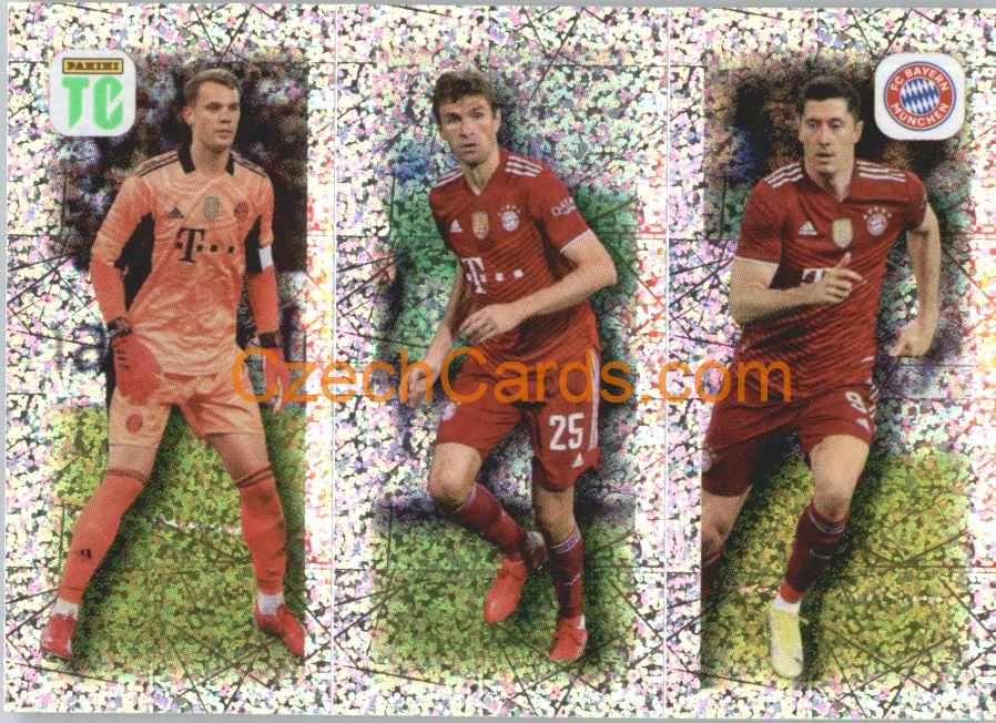 Neuer / Müller / Lewandowski 2022 Panini Top Class Sticker #240