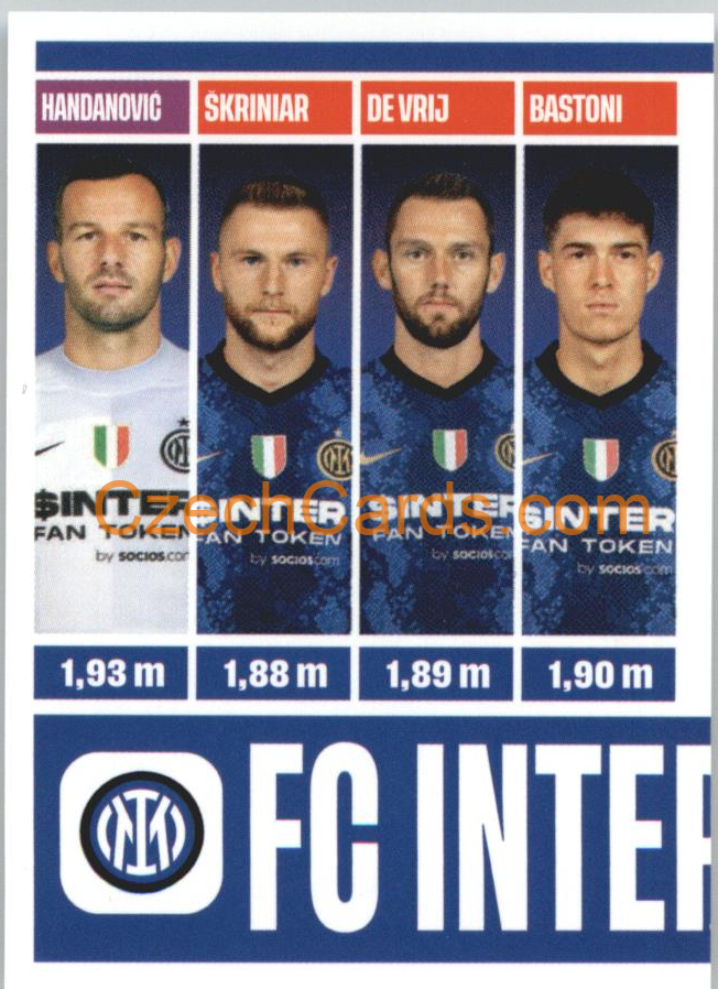 FC Internazionale Milano Team photo 2022 Panini Top Class Sticker #282
