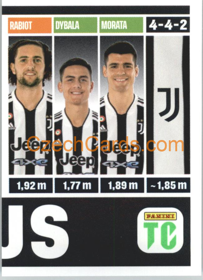 Juventus Team photo 2022 Panini Top Class Sticker #308