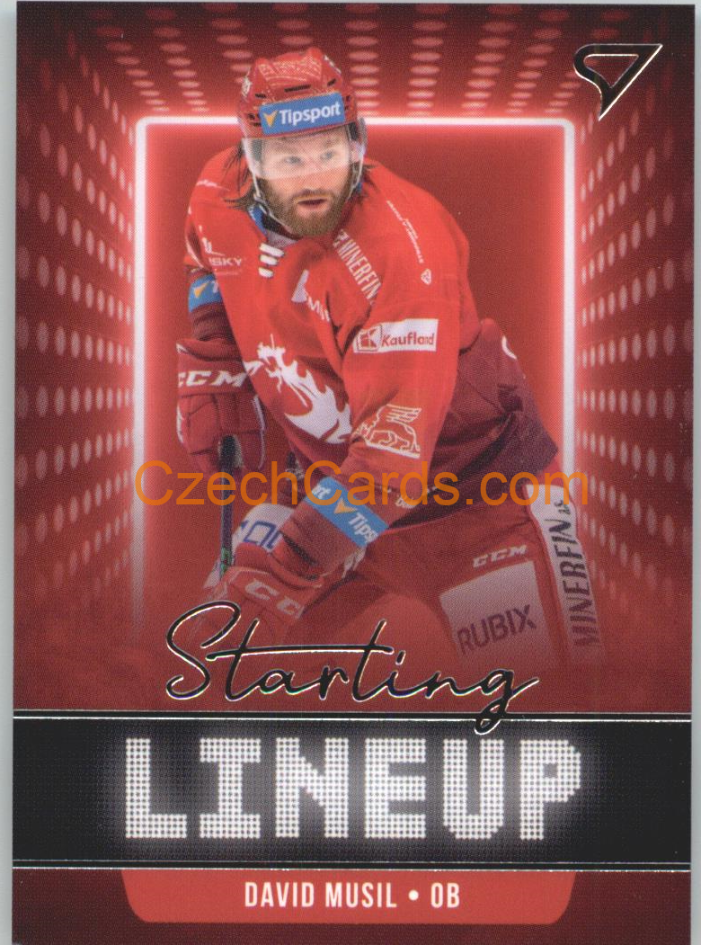 David Musil 2021/22 SportZoo Tipsport EHL Starting LineUp #SLU-03