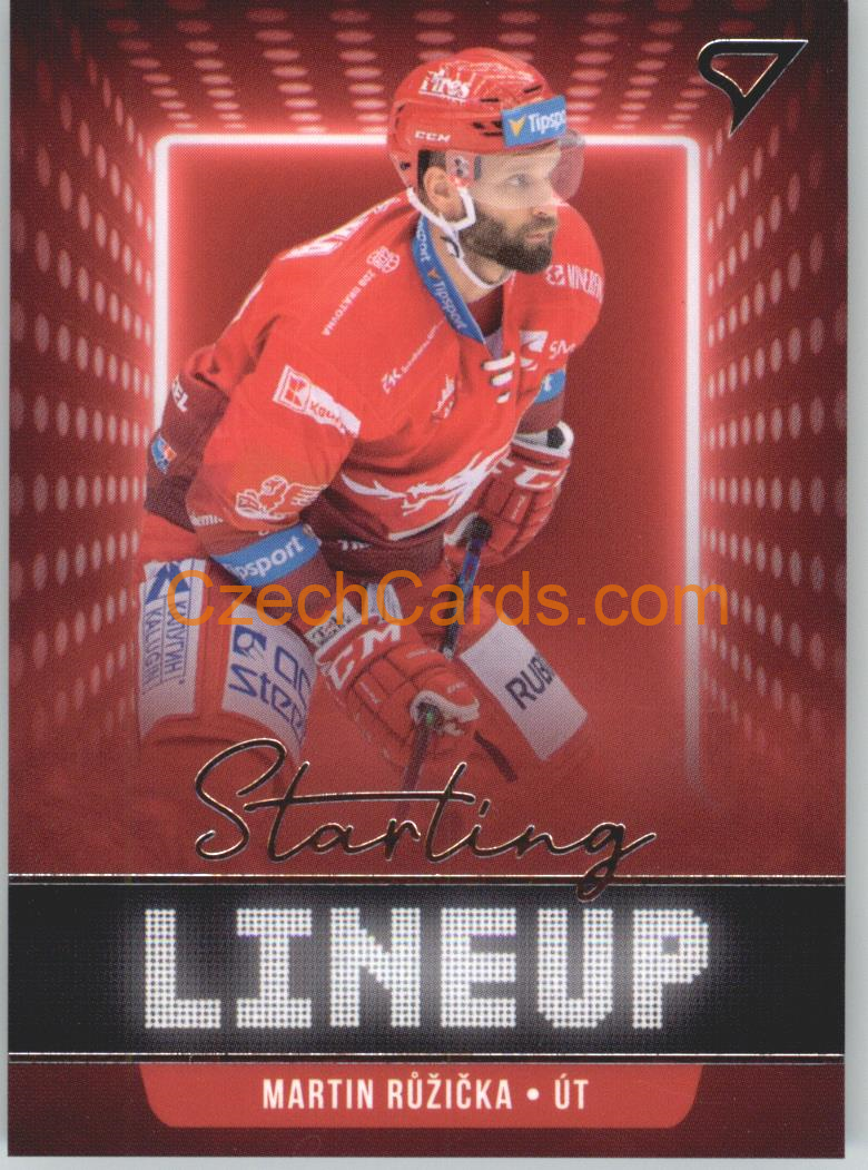 Martin Růžička 2021/22 SportZoo Tipsport EHL Starting LineUp #SLU-04