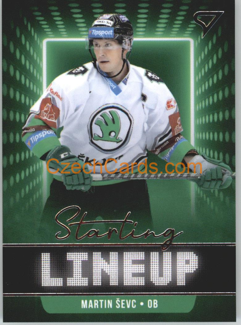 Martin Ševc 2021/22 SportZoo Tipsport EHL Starting LineUp #SLU-20