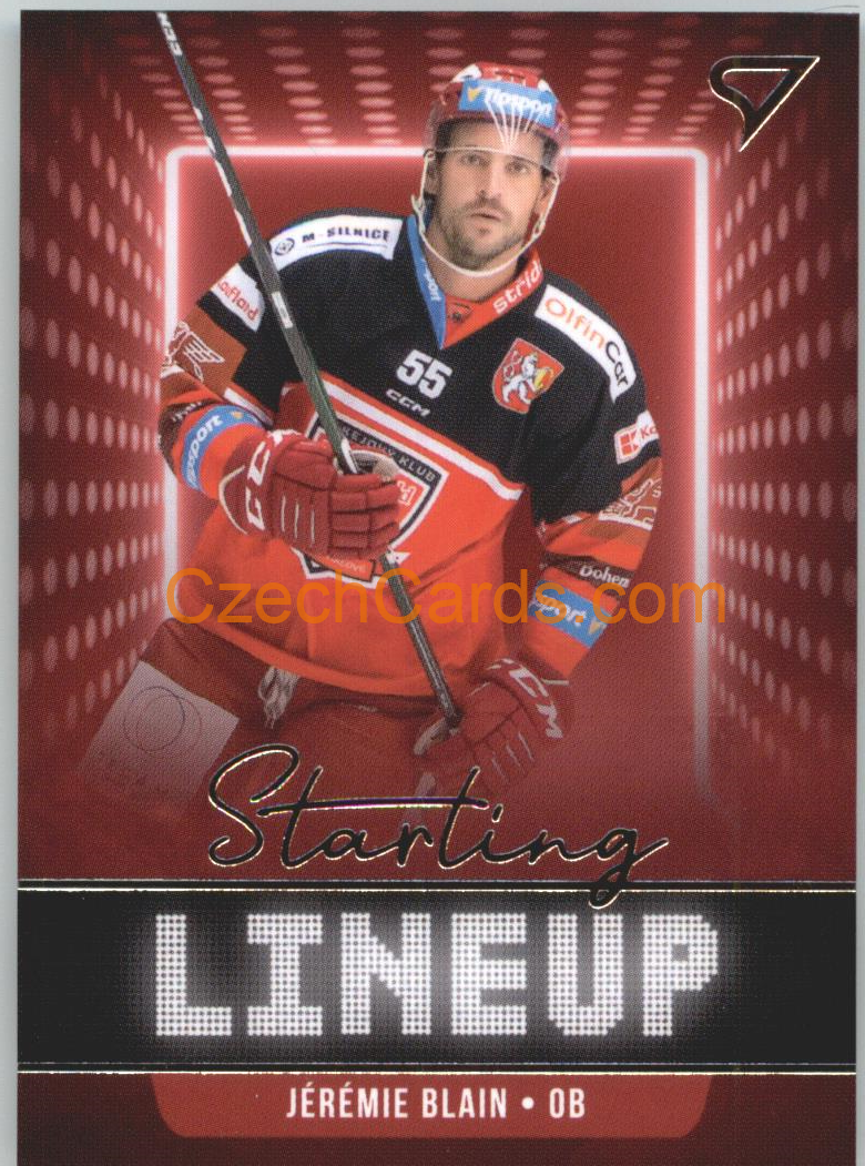 Jérémie Blain 2021/22 SportZoo Tipsport EHL Starting LineUp #SLU-26