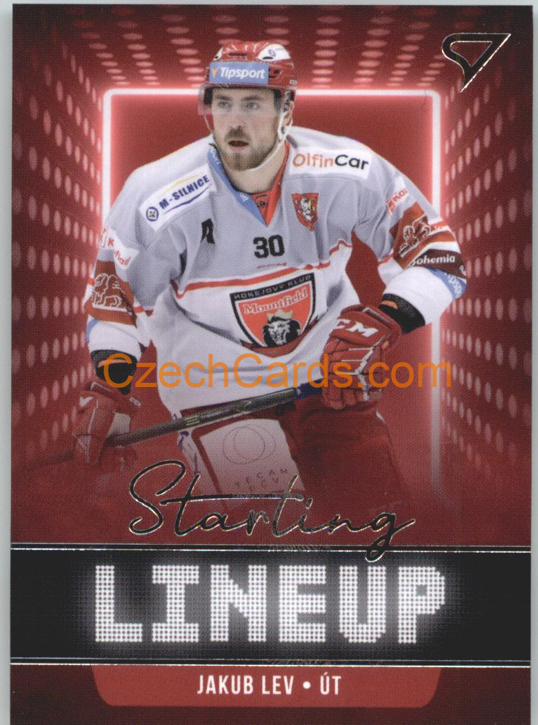 Jakub Lev 2021/22 SportZoo Tipsport EHL Starting LineUp #SLU-29