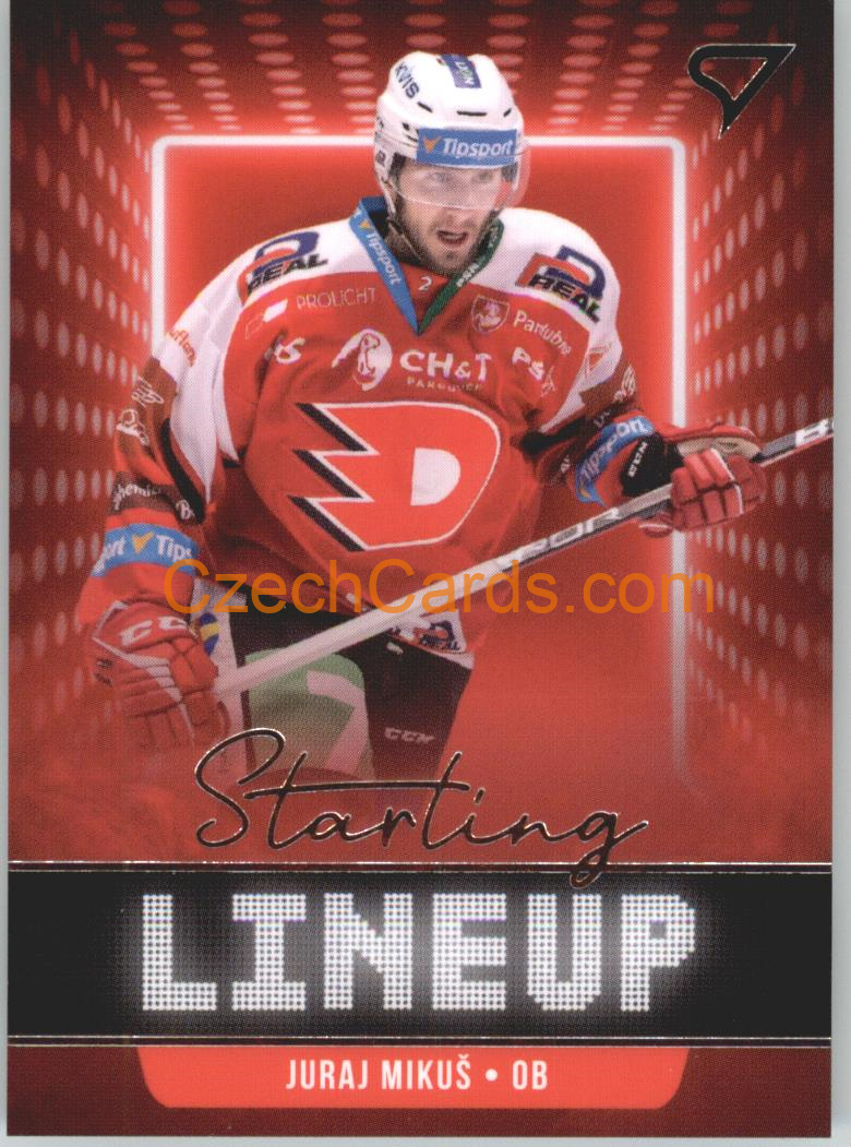 Juraj Mikuš 2021/22 SportZoo Tipsport EHL Starting LineUp #SLU-33