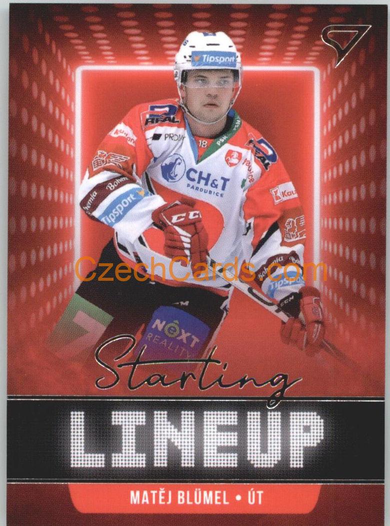 Matěj Blümel 2021/22 SportZoo Tipsport EHL Starting LineUp #SLU-34