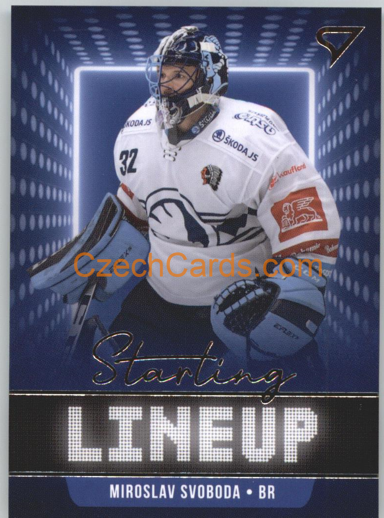 Miroslav Svoboda 2021/22 SportZoo Tipsport EHL Starting LineUp #SLU-49