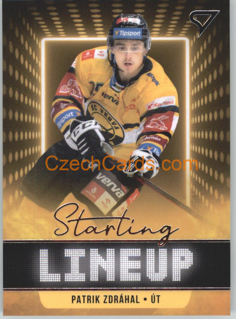 Patrik Zdráhal 2021/22 SportZoo Tipsport EHL Starting LineUp #SLU-70