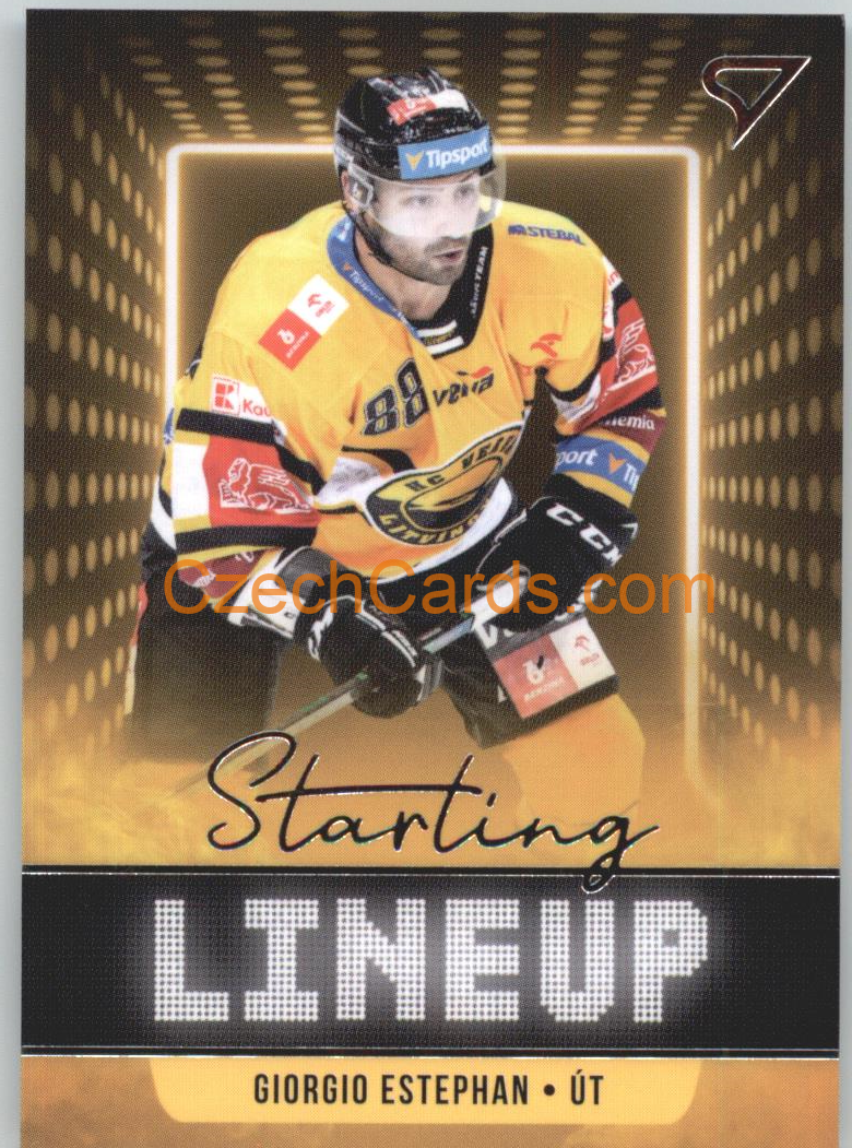 Giorgio Estephan 2021/22 SportZoo Tipsport EHL Starting LineUp #SLU-71