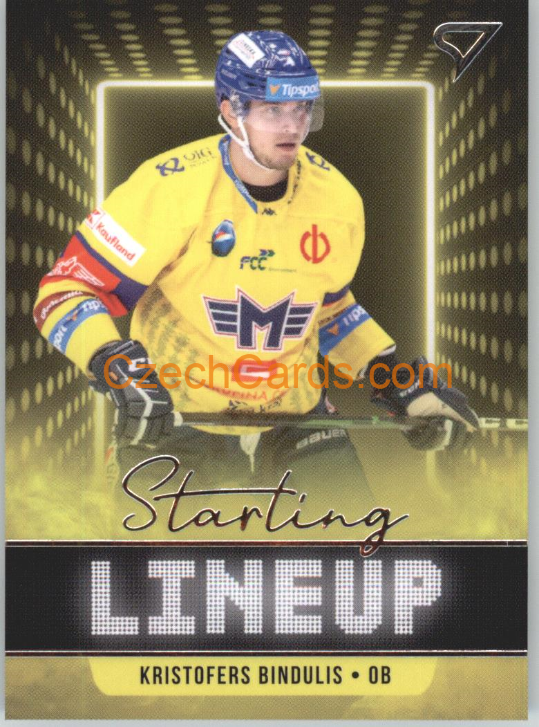 Kristofers Bindulis 2021/22 SportZoo Tipsport EHL Starting LineUp #SLU-81