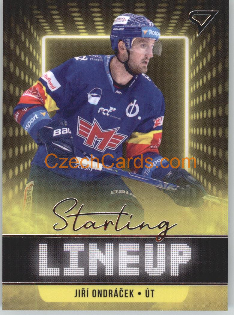 Jiří Ondráček 2021/22 SportZoo Tipsport EHL Starting LineUp #SLU-84