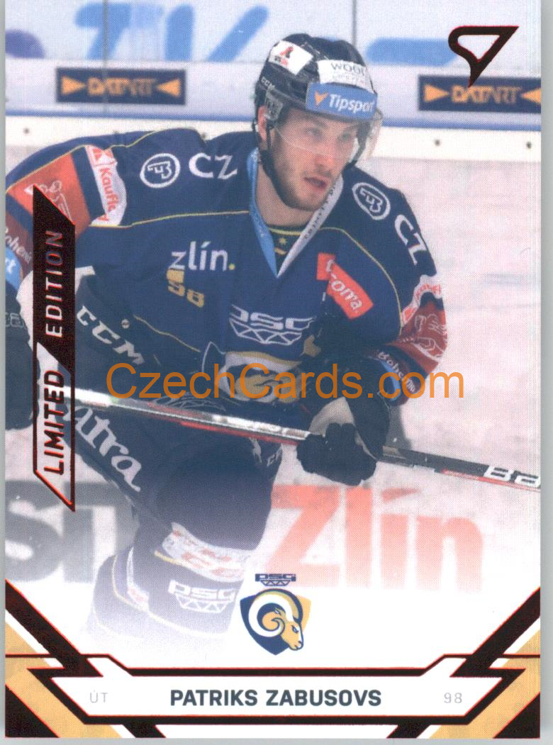 Patris Zabusovs 2021/22 SportZoo Tipsport limited red /49 #363