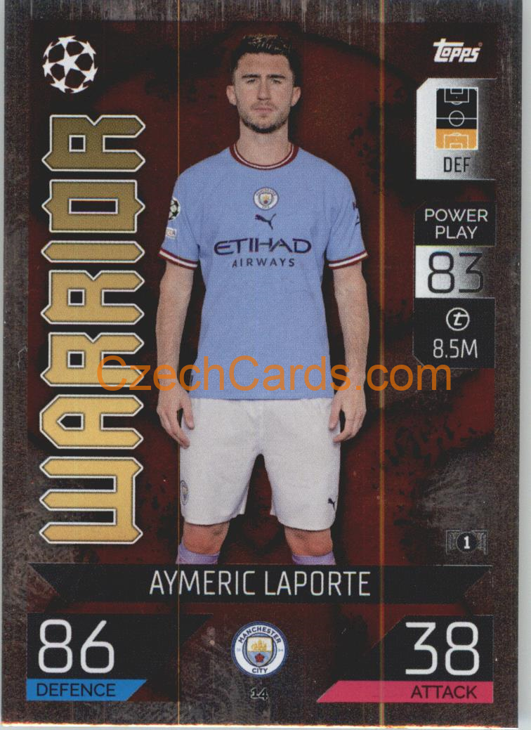 Aymeric Laporte Topps Match Attax 2022/23 Warrior #14
