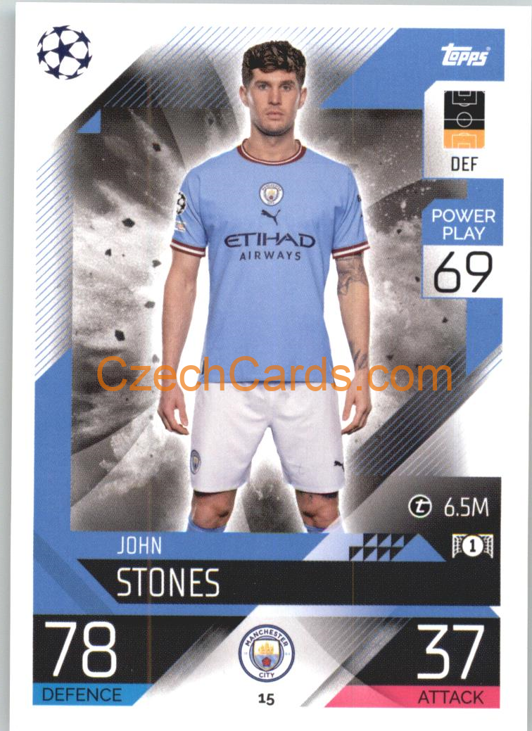 John Stones Topps Match Attax 2022/23 #15