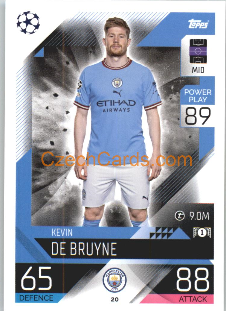 Kevin De Bruyne Topps Match Attax 2022/23 #20