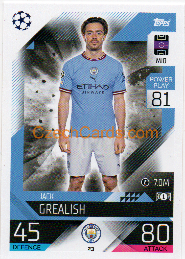Jack Grealish Topps Match Attax 2022/23 #23