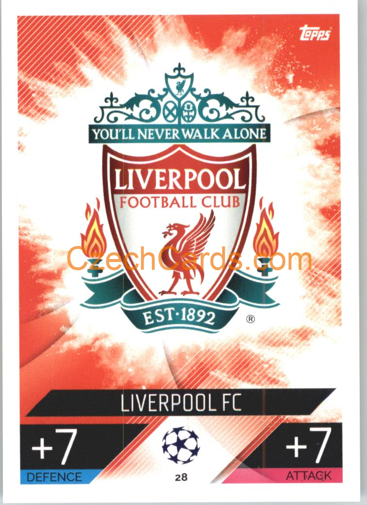 Liverpool FC Team Badge Topps Match Attax 2022/23 #28