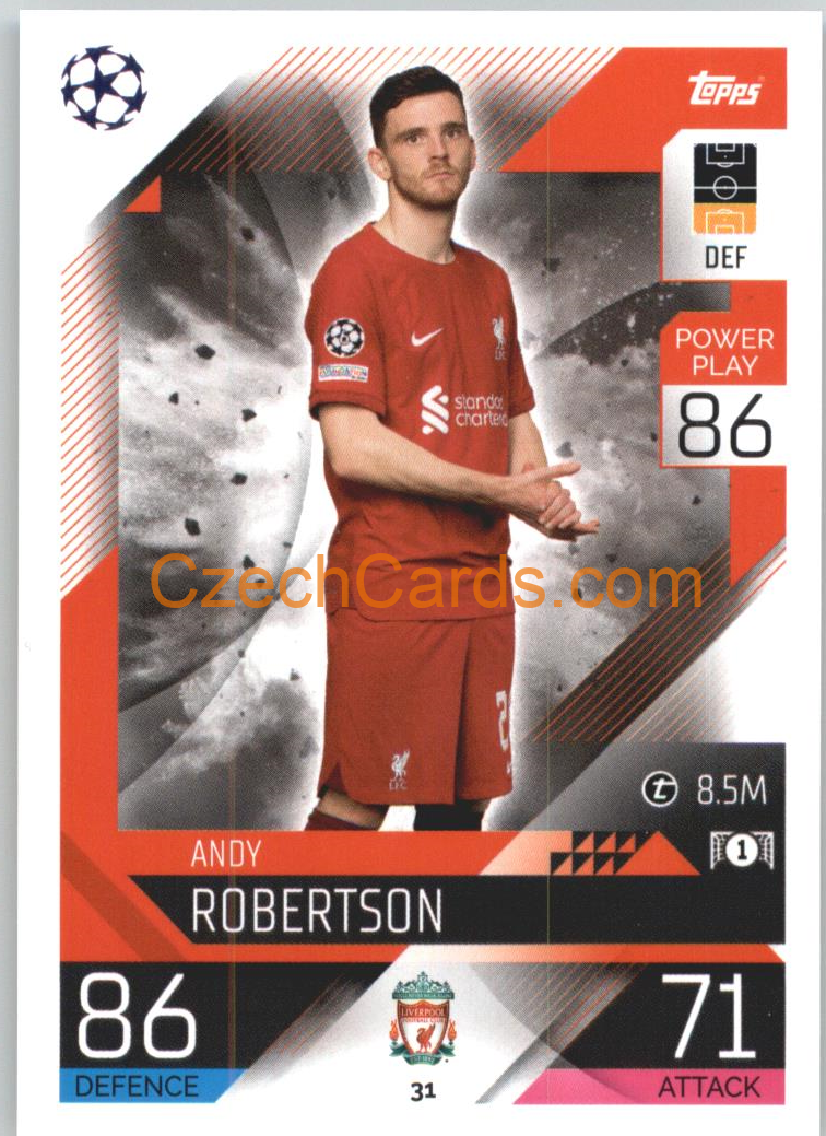 Andy Robertson Topps Match Attax 2022/23 #31