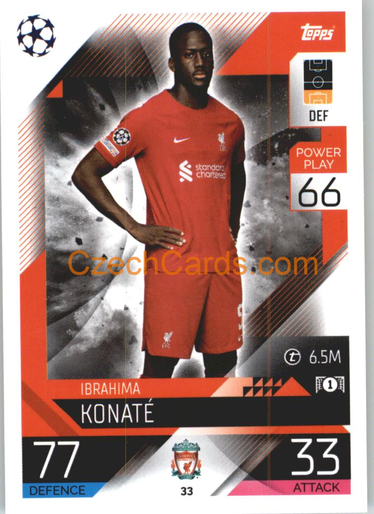 Ibrahima Konaté Topps Match Attax 2022/23 #33