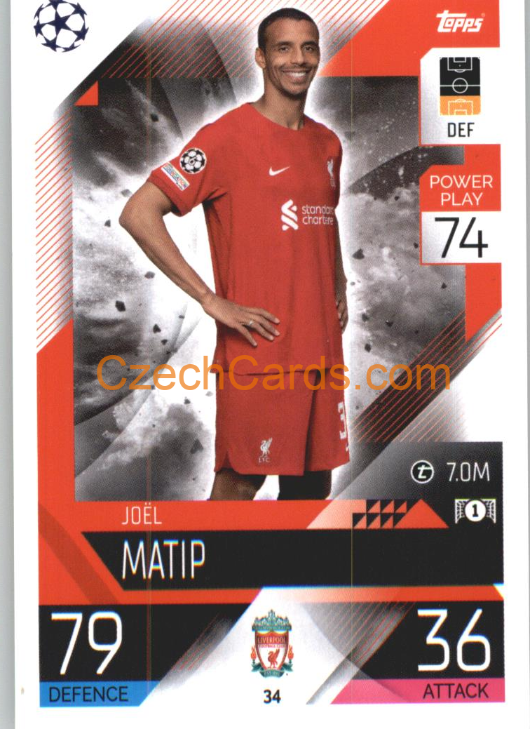 Joel Matip Topps Match Attax 2022/23 #34