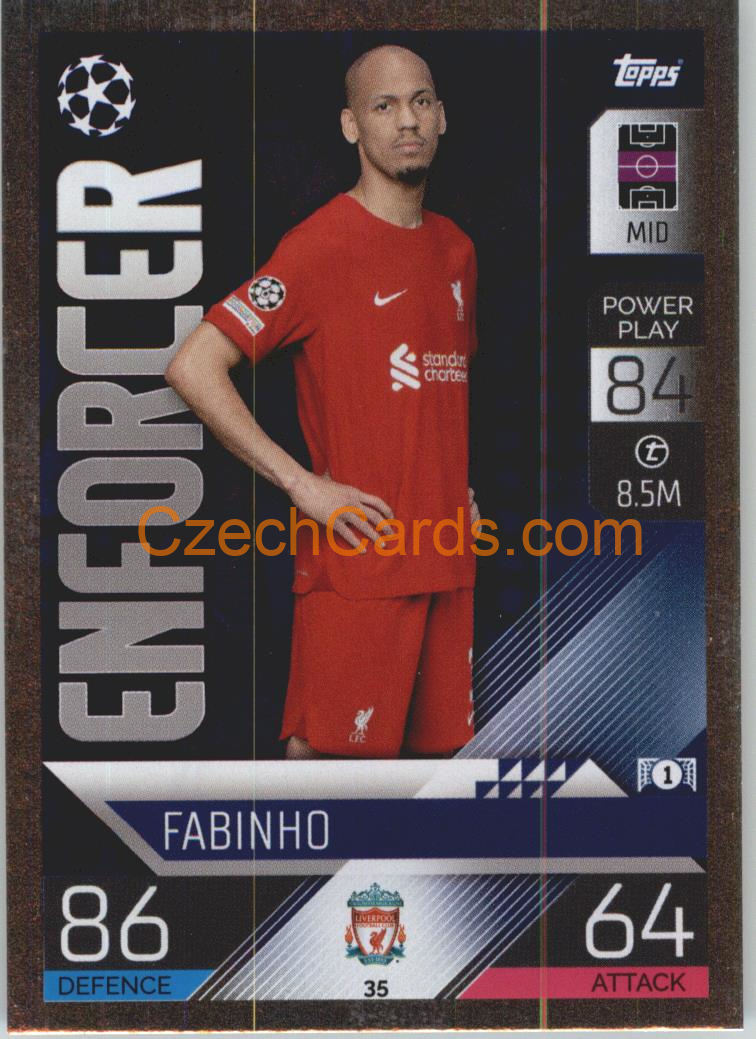 Fabinho Topps Match Attax 2022/23 Enforcer  #35
