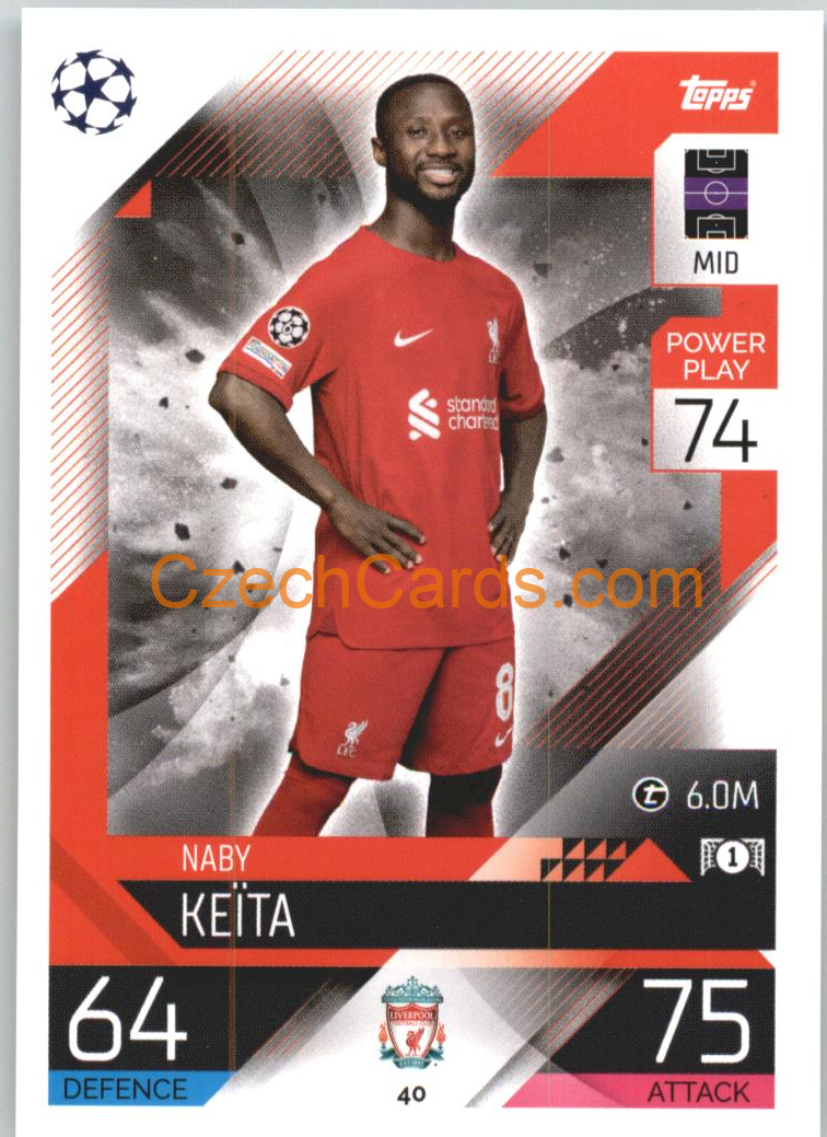 Naby Keita Topps Match Attax 2022/23 #40