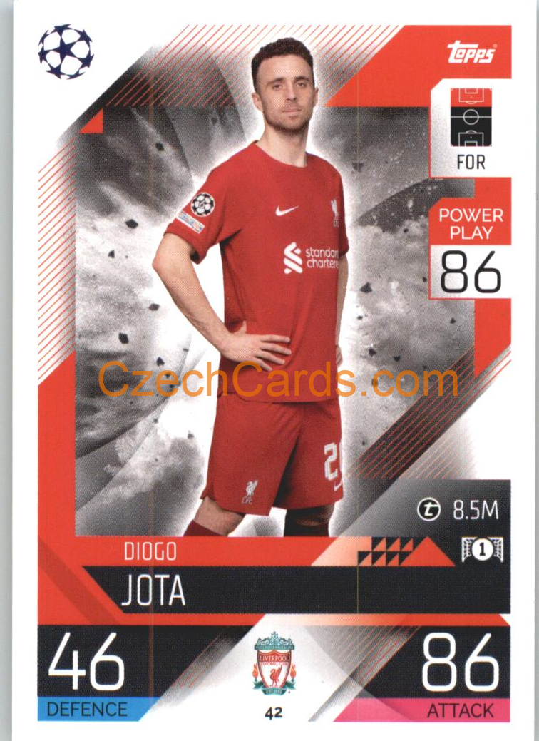 Diogo Jota Topps Match Attax 2022/23 #42