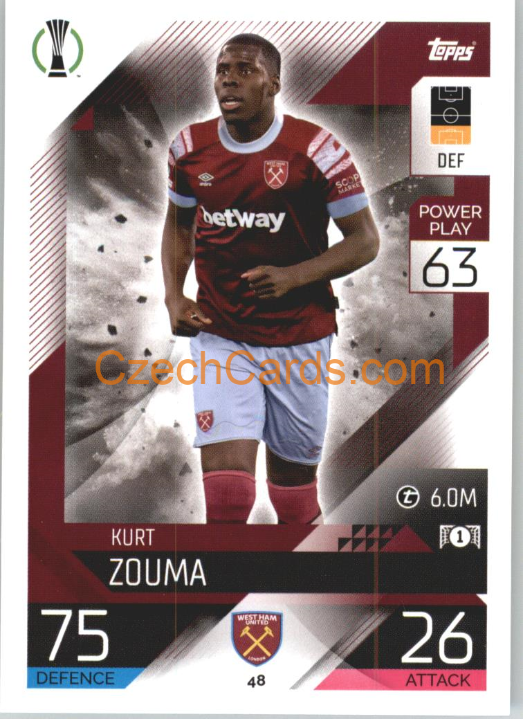 Kurt Zouma Topps Match Attax 2022/23 #48