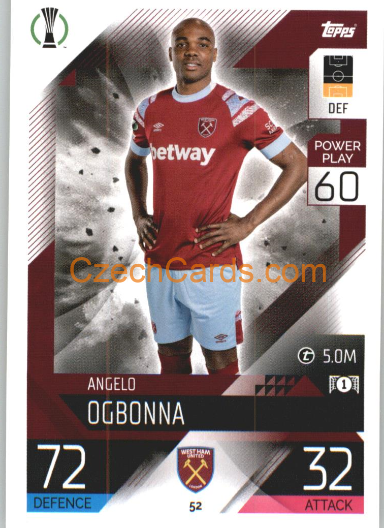 Angelo Ogbonna Topps Match Attax 2022/23 #52