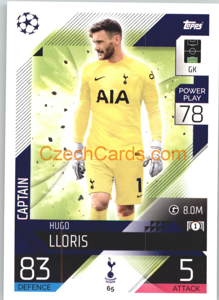 Hugo Lloris Topps Match Attax 2022/23 #65