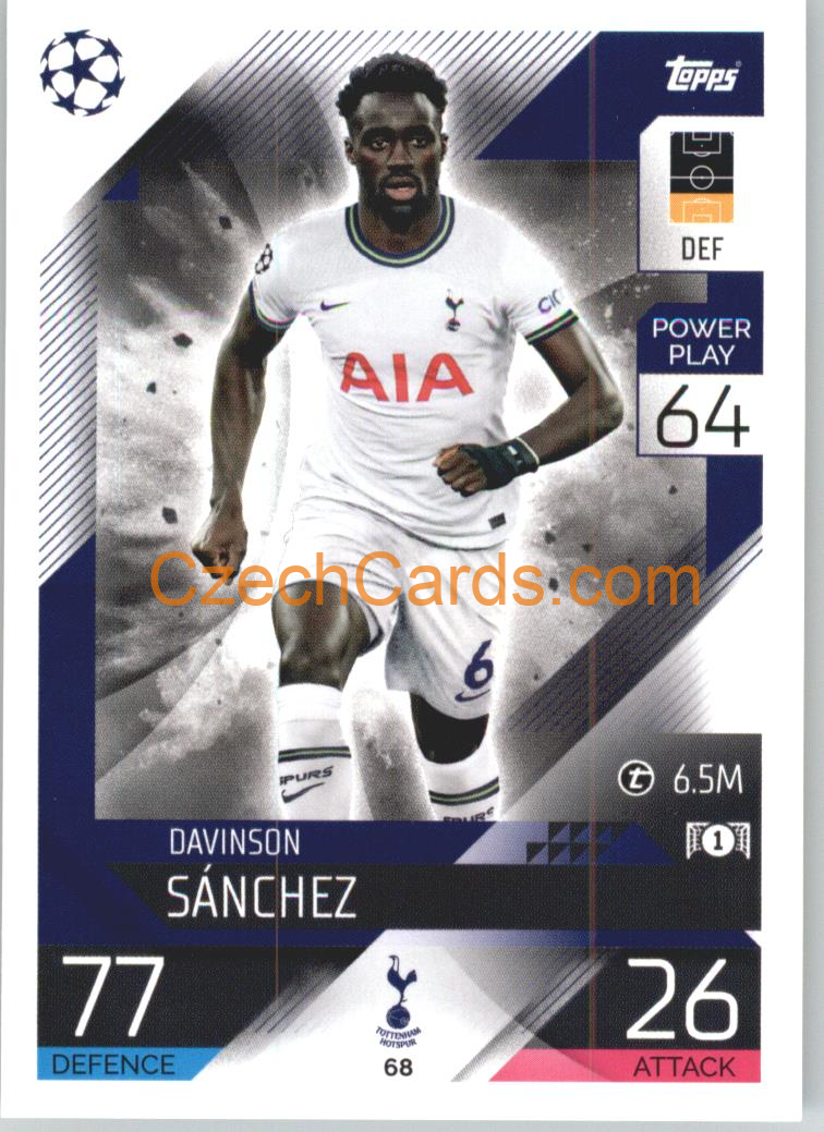 Davinson Sánchez Topps Match Attax 2022/23 #68