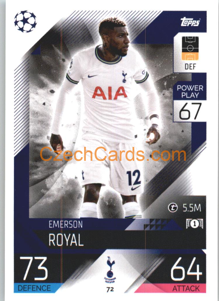 Emerson Royal Topps Match Attax 2022/23 #72