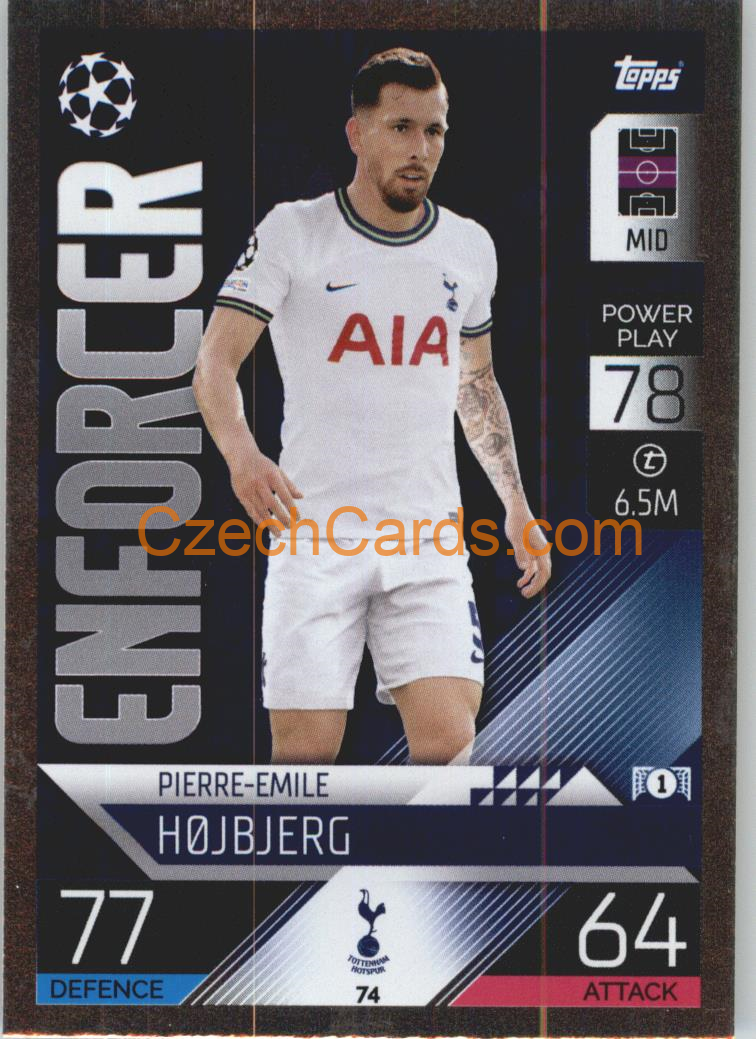 Pierre-Emile Hojbjerg Topps Match Attax 2022/23 Enforcer #74
