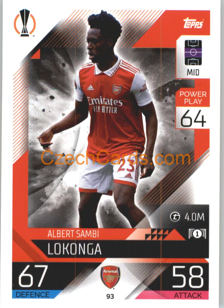 Albert Sambi Lokonga Topps Match Attax 2022/23 #93