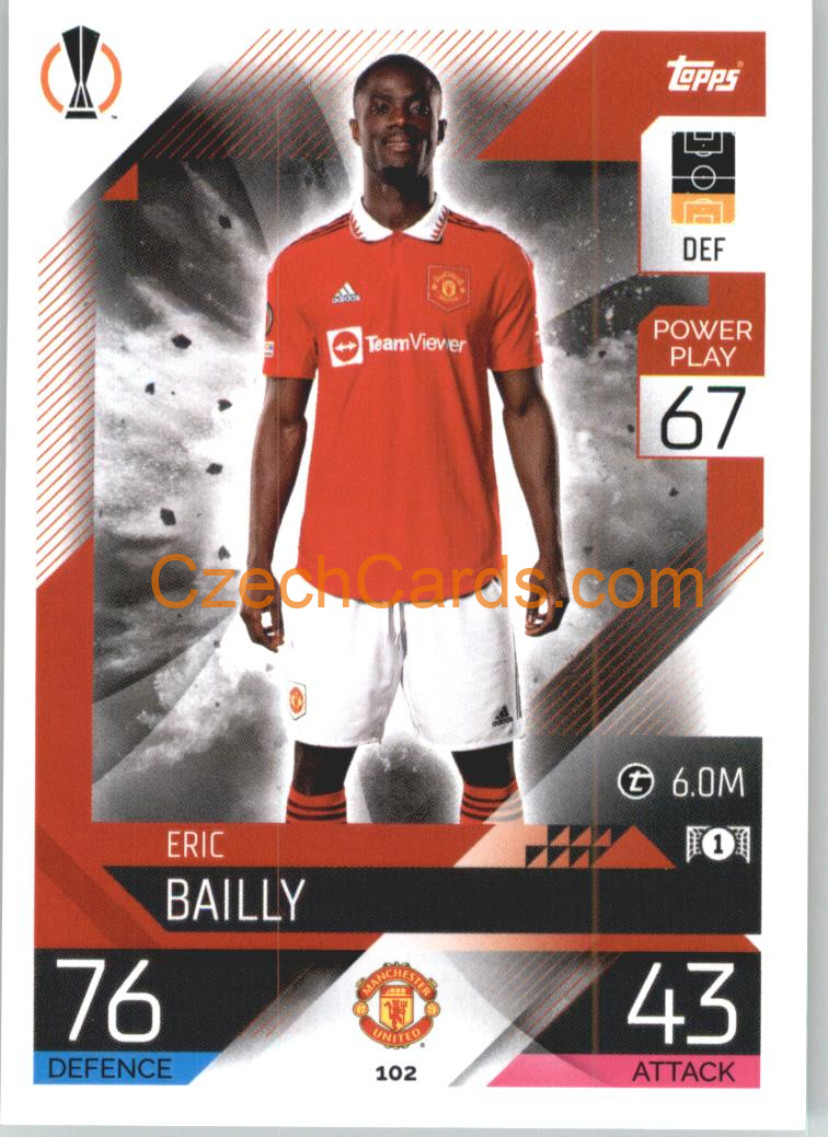 Eric Bailly Topps Match Attax 2022/23 Stopper #102