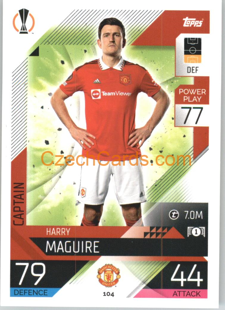 Harry Maguire Topps Match Attax 2022/23 #104