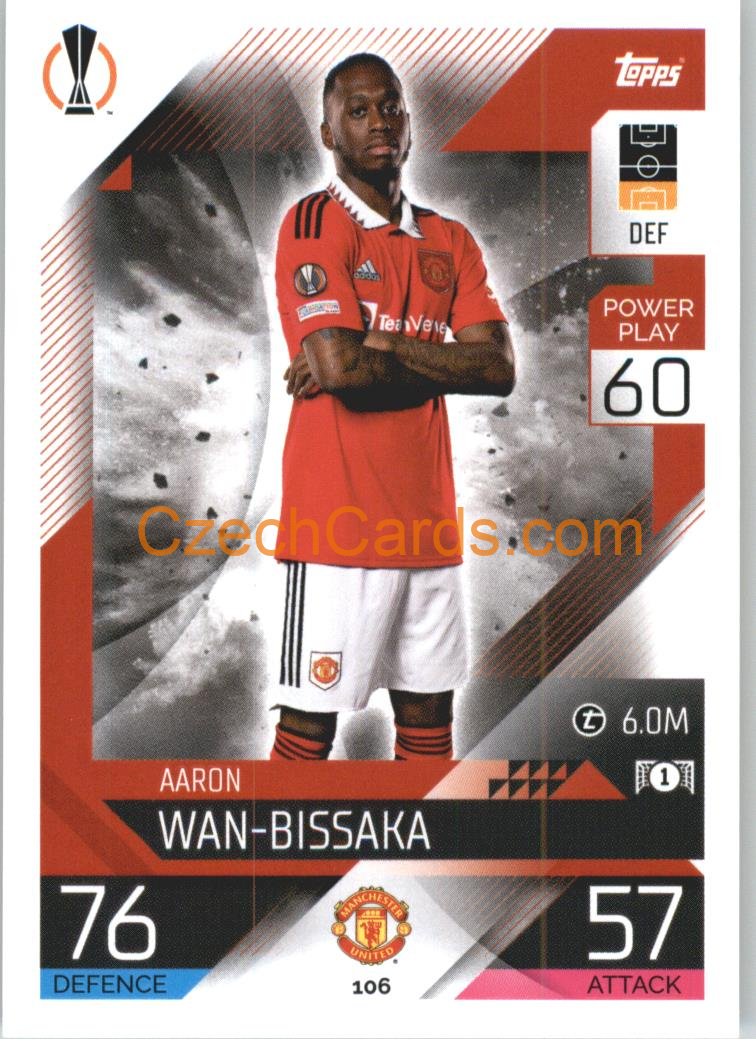 Aaron Wan-Bissaka Topps Match Attax 2022/23 #106