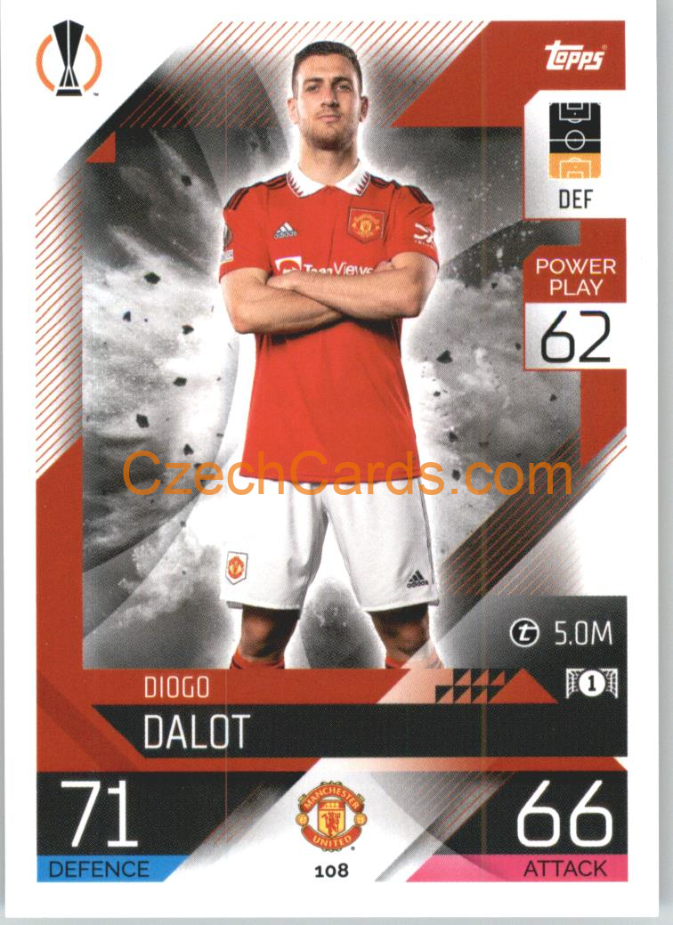 Diogo Dalot Topps Match Attax 2022/23 #108