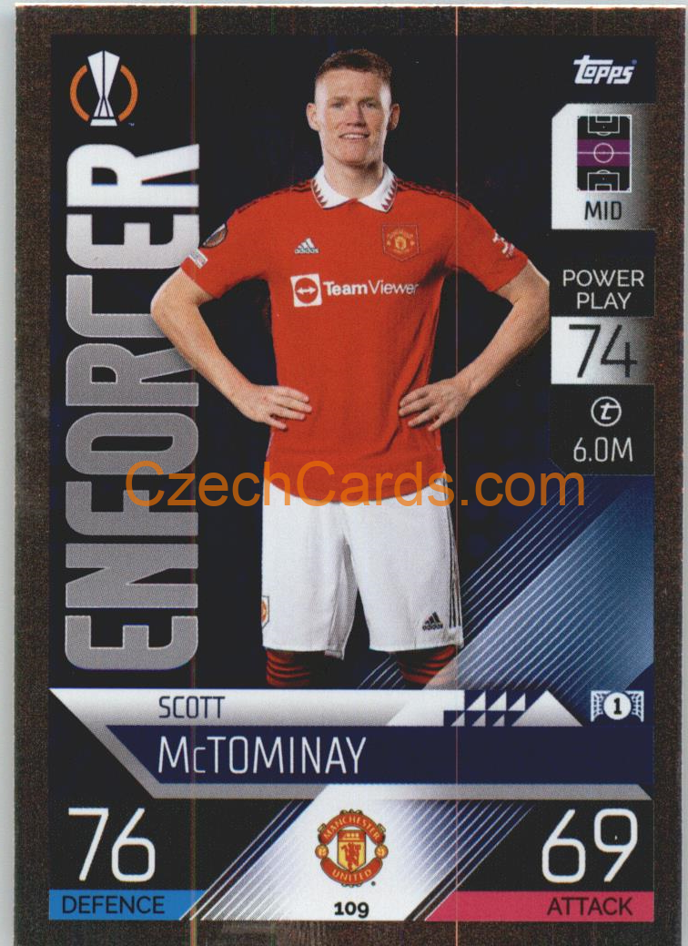 Scott McTominay Topps Match Attax 2022/23 Enforcer #109