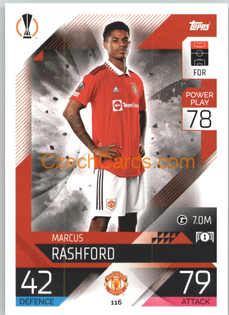 Marcus Rashford Topps Match Attax 2022/23 #116