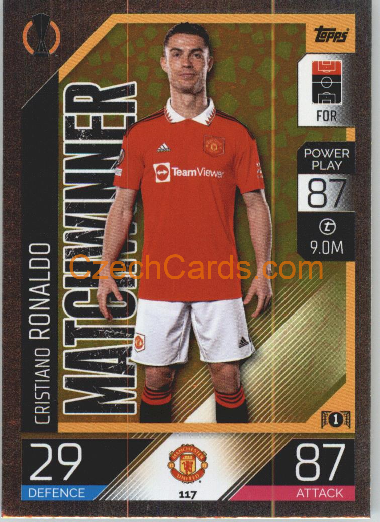 Cristiano Ronaldo Topps Match Attax 2022/23 Matchwinner #117